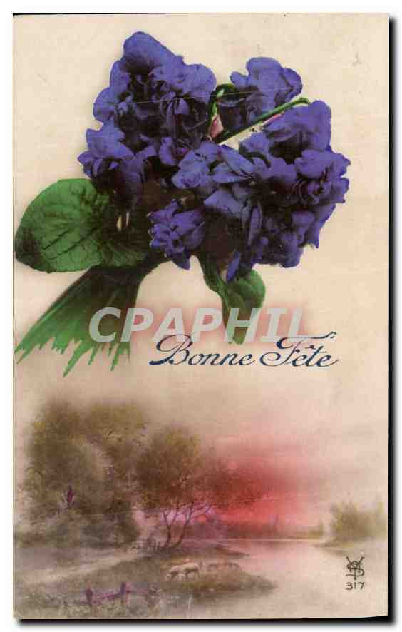 CPA Bonne Fete fleurs