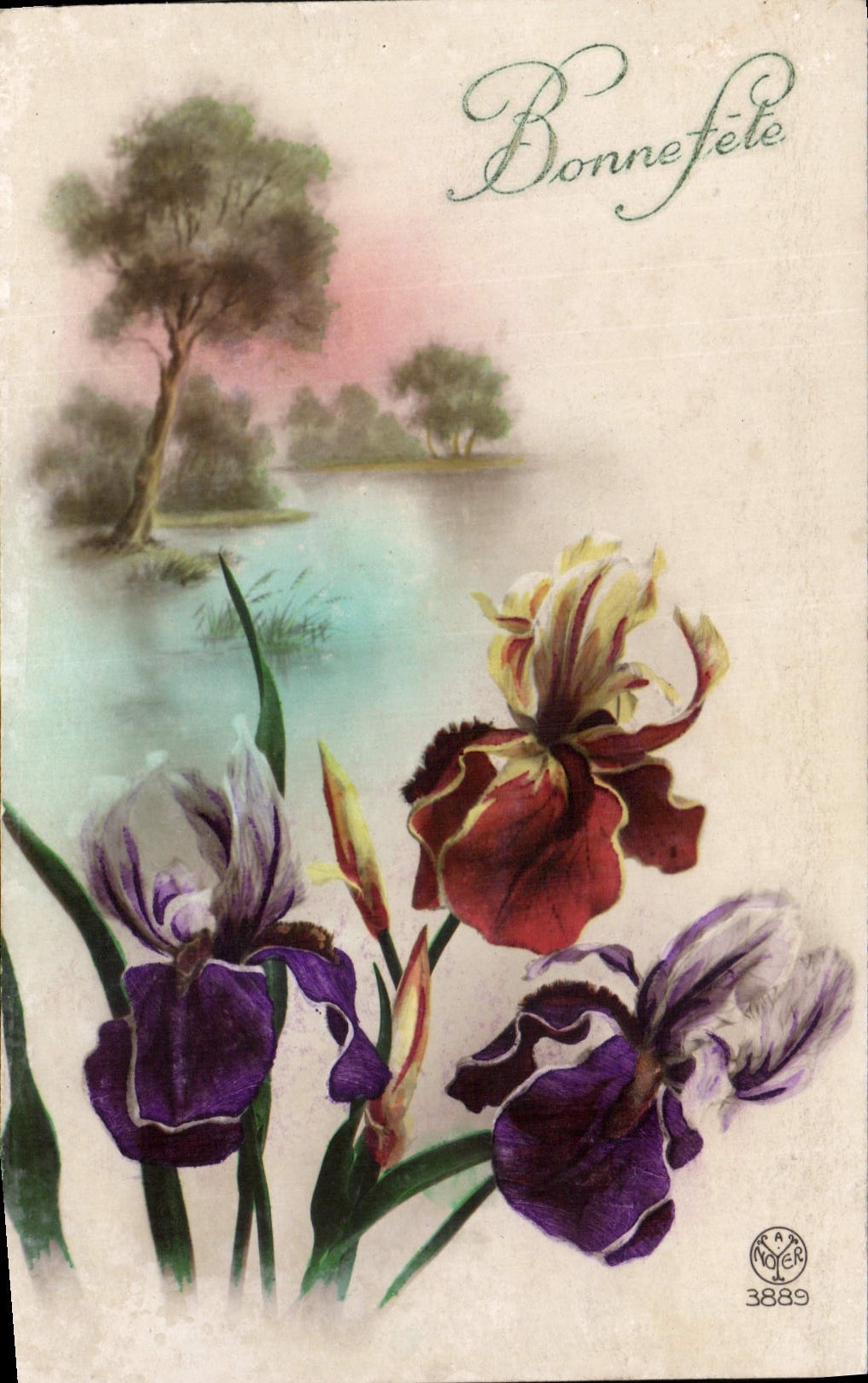 CPA Bonne Fete fleurs