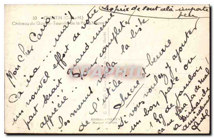 Château de Quintin-Tourelle — Château de la Paix Neuve — Éditions Gaby — Reverso