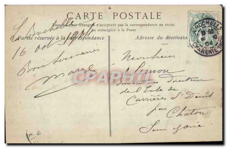 La Rochelle — Table et Fauteuil du Maire Guillon — Collections ND Phot- Mary — Verso