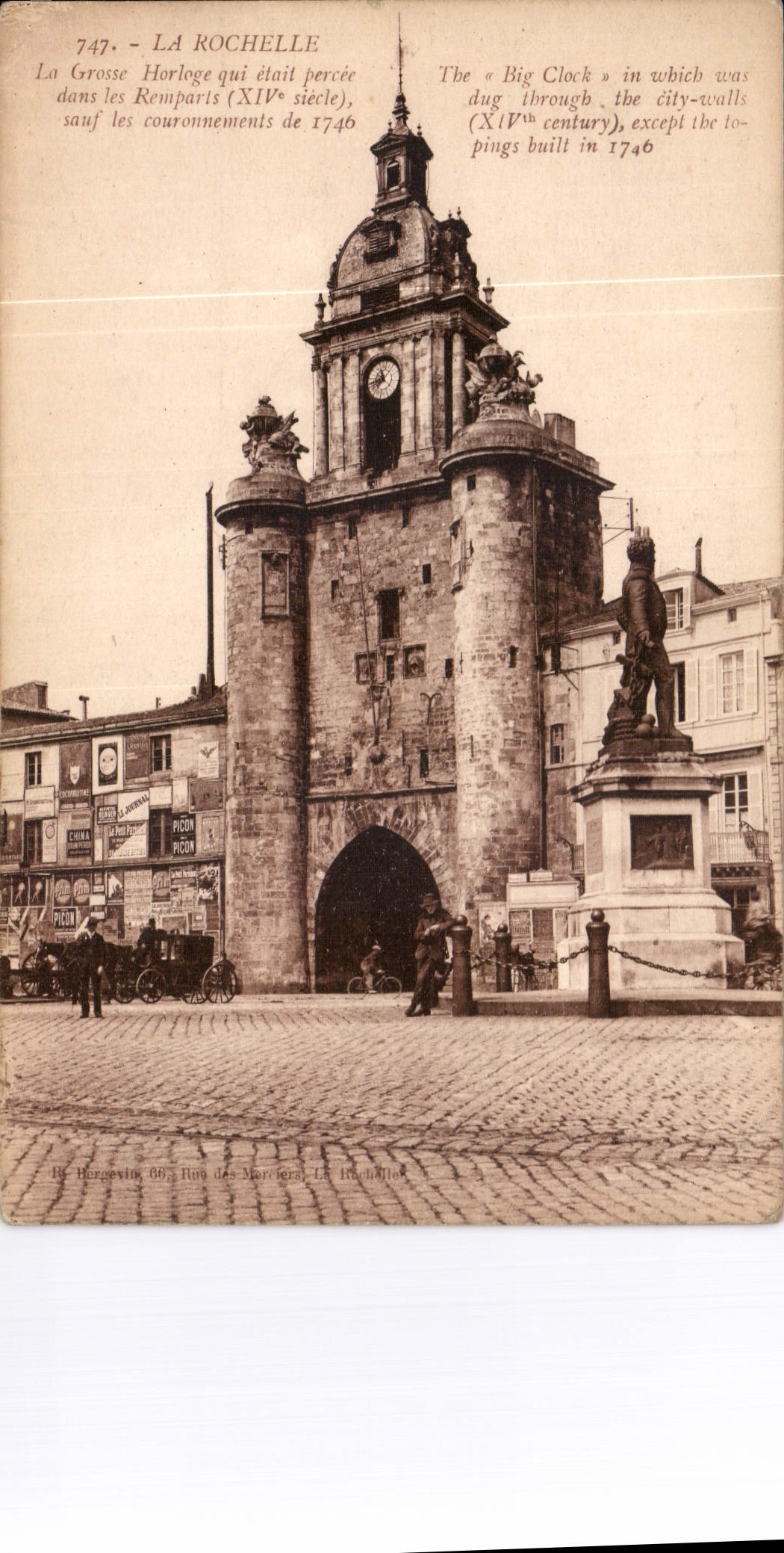 CPA La Rochelle la grande horloge 