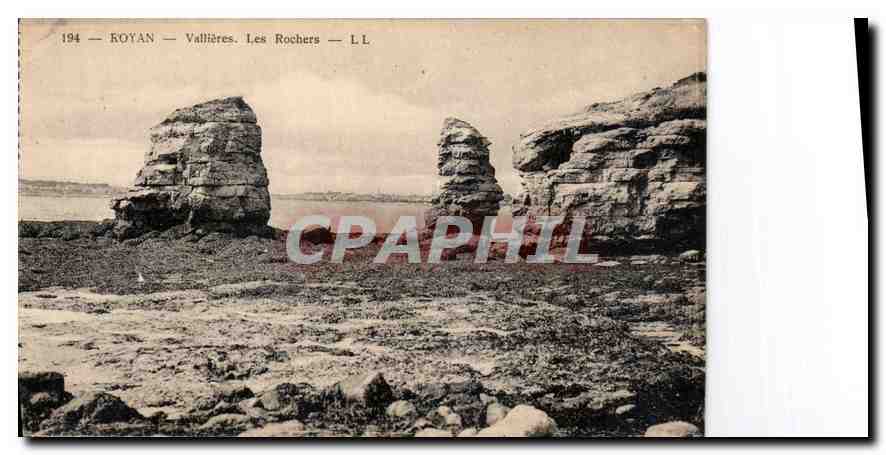 CPA Royan vallieres les rochers 