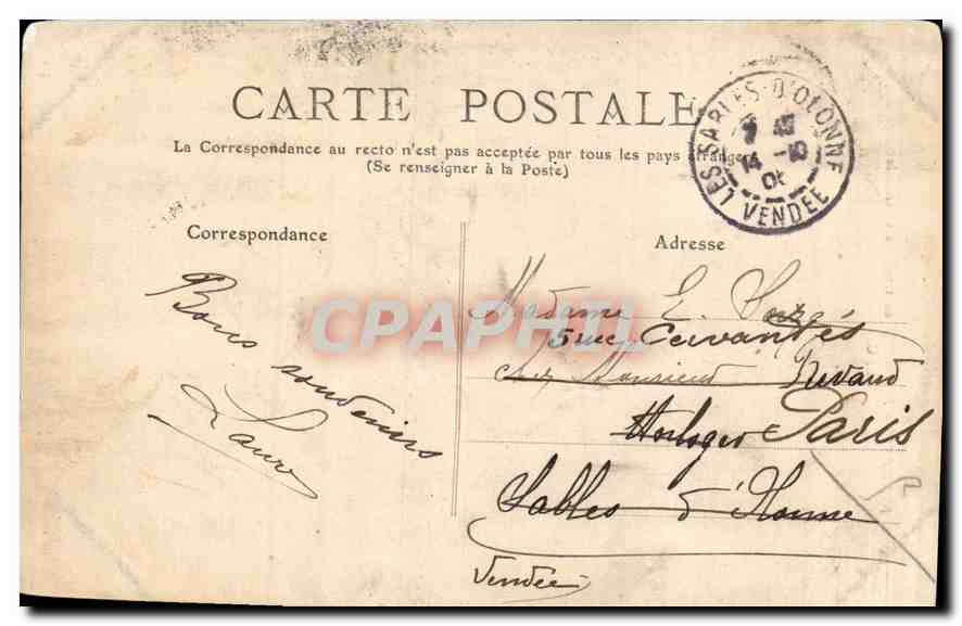 CPA Marans Marandaise en tenue de ceremonie — Back