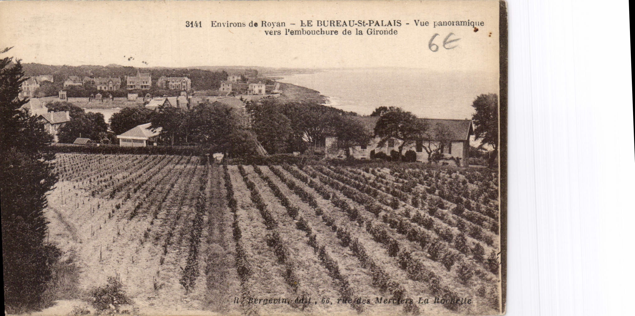 CPA Environs de Royan le Bureau St Palais vue panoramique vers l'embouchure de la Gironde 