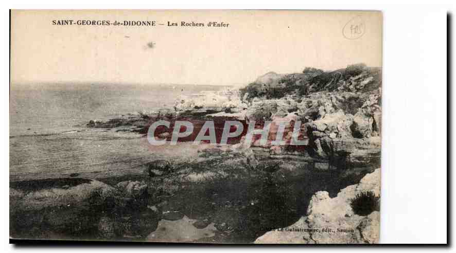 CPA Saint Georges de Didonne les Rochers d'Enfer 