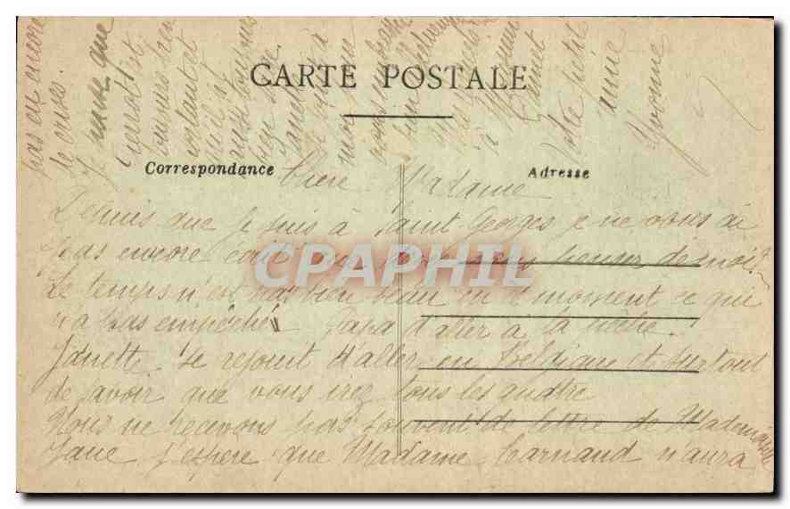 CPA Saint Georges de Didonne les Rochers d'Enfer  — Back