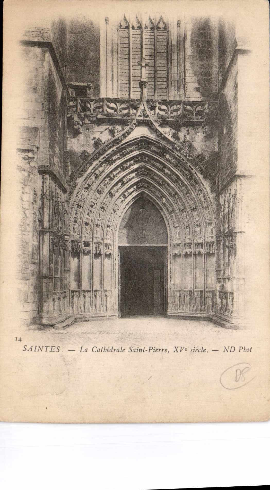 CPA Saintes la Cathedrale Saint Pierre XV siecle 