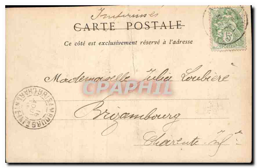 CPA Saintes la Cathedrale Saint Pierre XV siecle  — Back