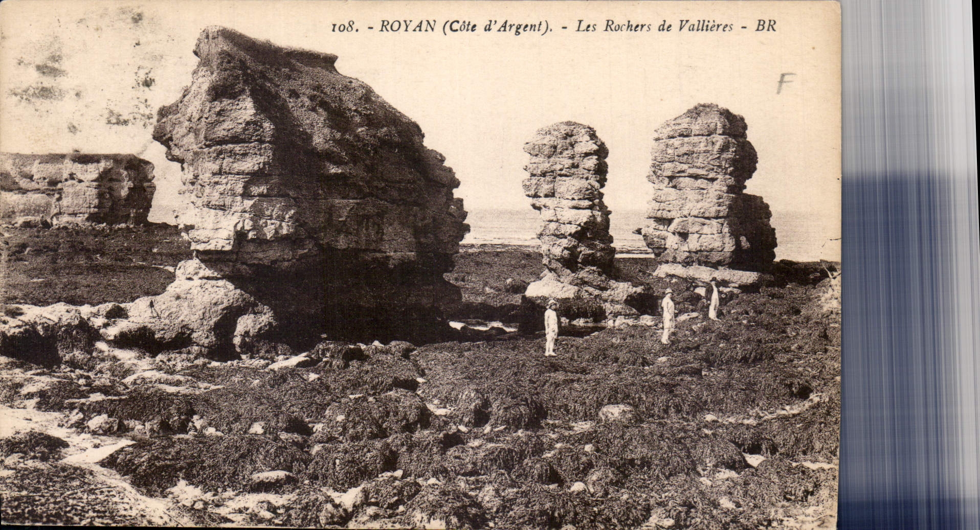 CPA Royan Cote d'Argent les rochers de Vallieres 