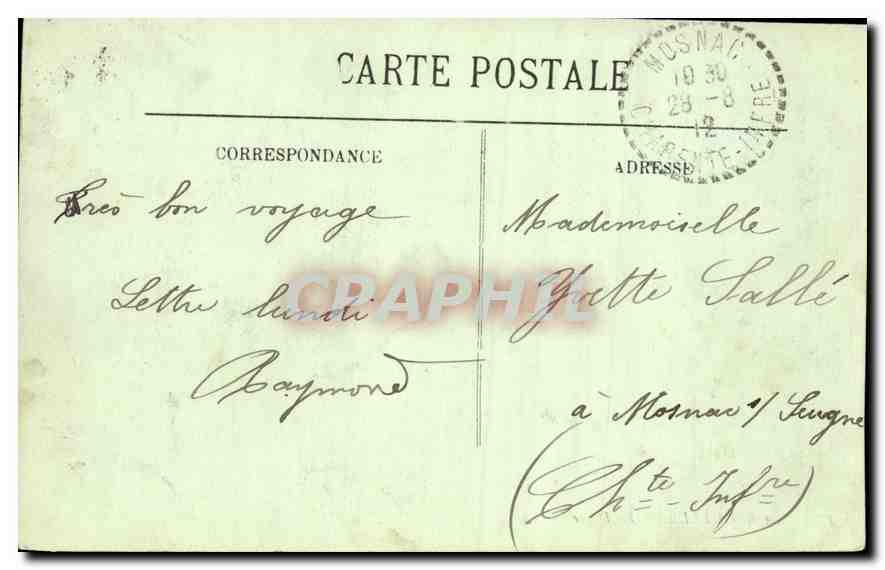 CPA La Rochelle la Digue  — Rückseite