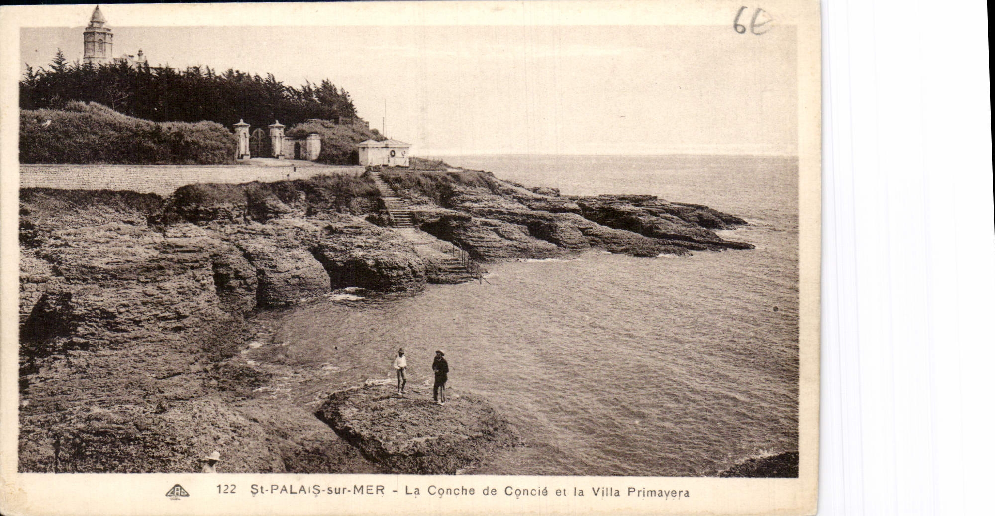 CPA St Palais sur Mer la conche de concia et la villa Primayera 
