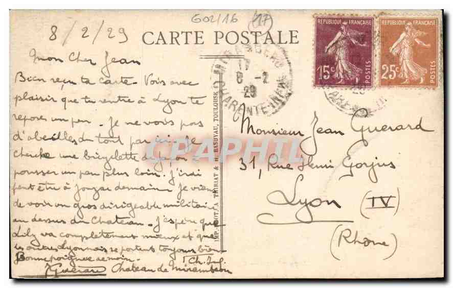 CPA Mirambeau le chateau porte Gallo romaine  — Back