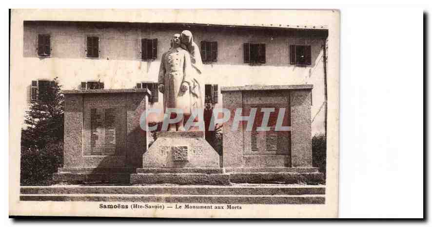 CPA Samoens Hte Savoie le monuemnt aux morts 