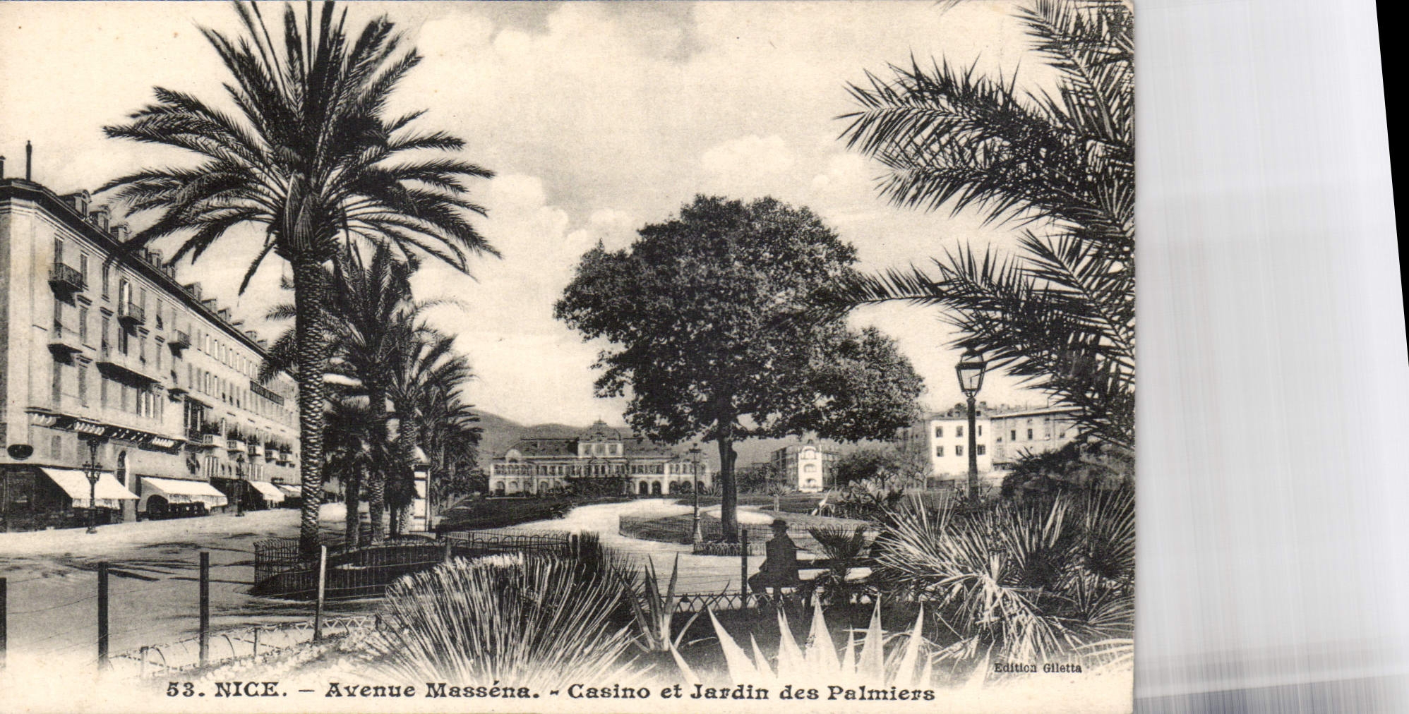 CPA Nice Avenue Massena Casino et Jardin des Palmiers 
