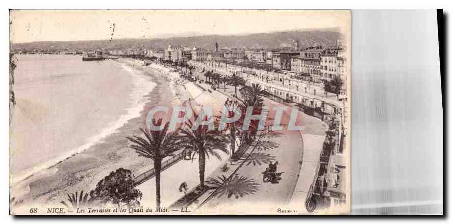 CPA Nice les Terrasses et les Quais du Midi 