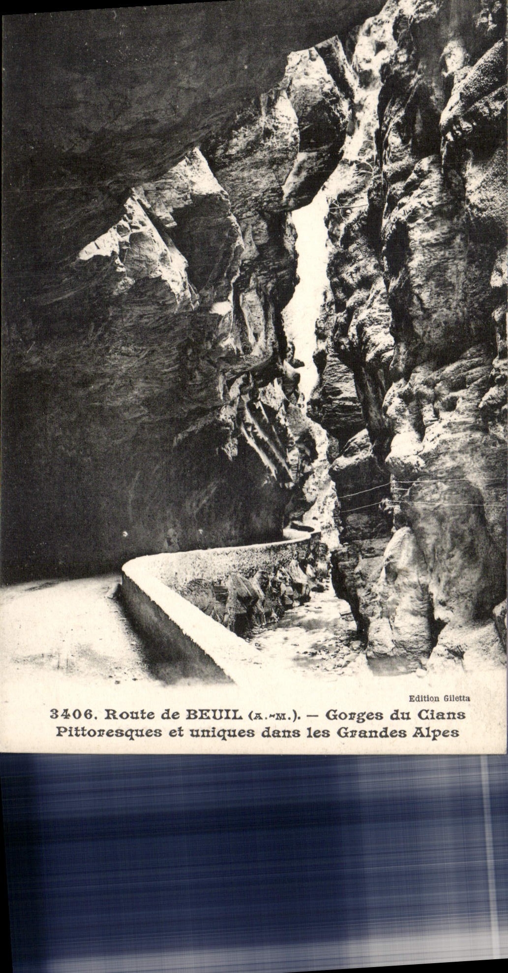 CPA Route de Beuil A M Gorges du Cians pittoresque et uniques dans les Grandes Alpes 