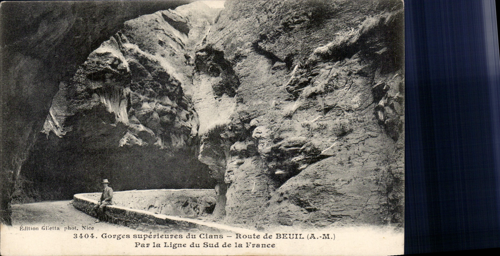 CPA Gorges superieires du Cians route de Beuil A M par la Ligne du Sud de la France 