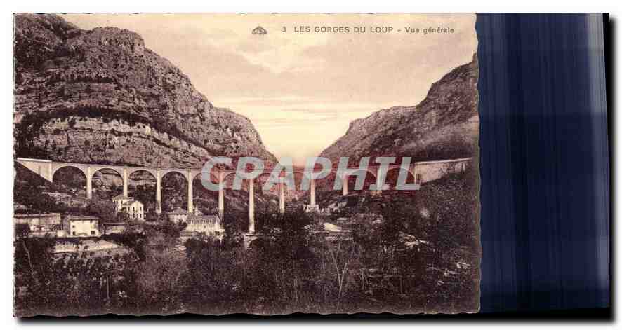 CPA Les Gorges du Loup vue generale 