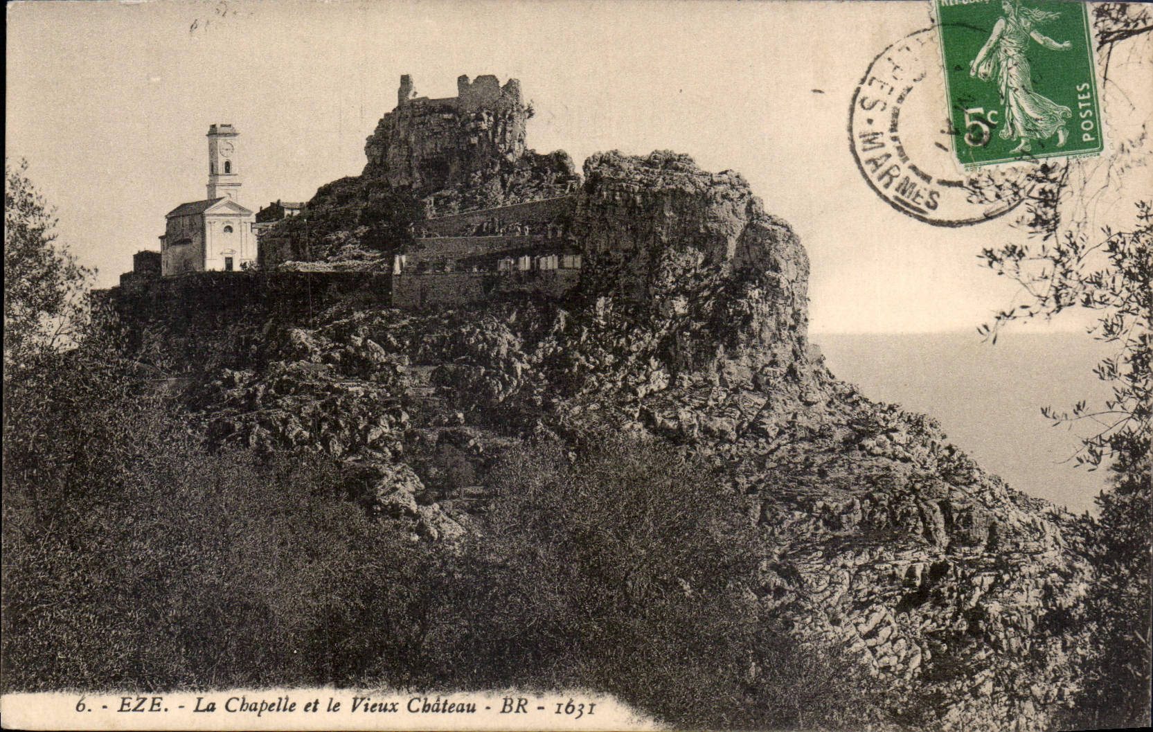 CPA Eze la Chapelle et le Vieux Chateau 