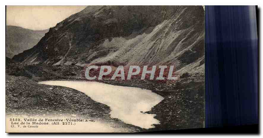 CPA Vallee de Fenestre Vesubie A M lac de la Madone 