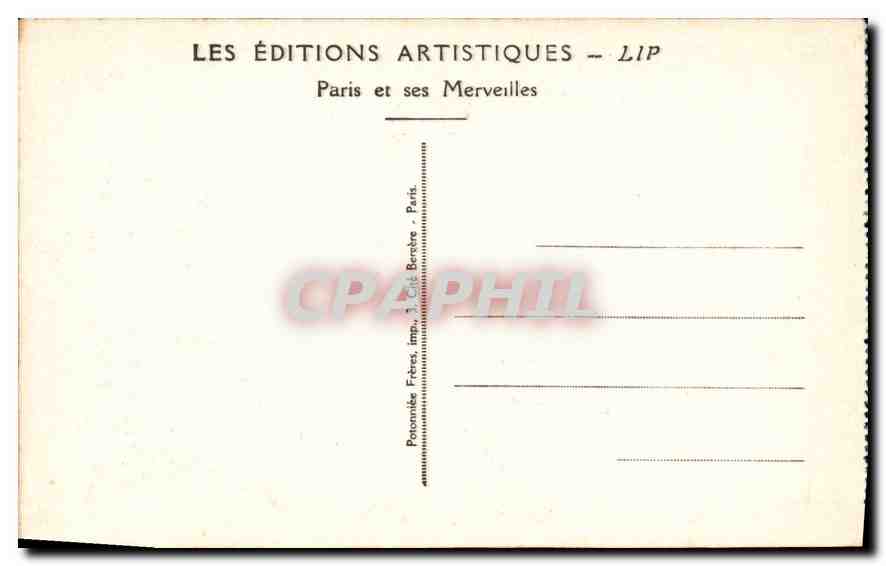 CPA Peintures murales du Pantheon Laurens Mort de Sainte Genevieve  — Rückseite