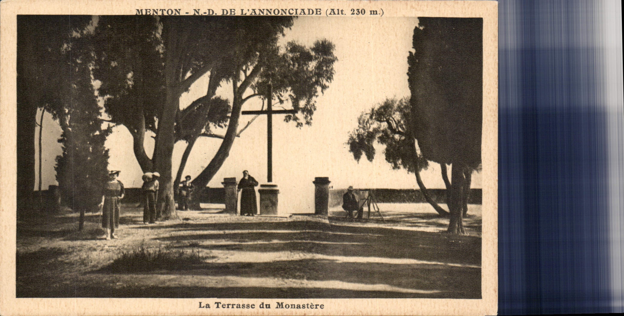 CPA Menton N D de L'Annonciade La Terrasse du Monastere 