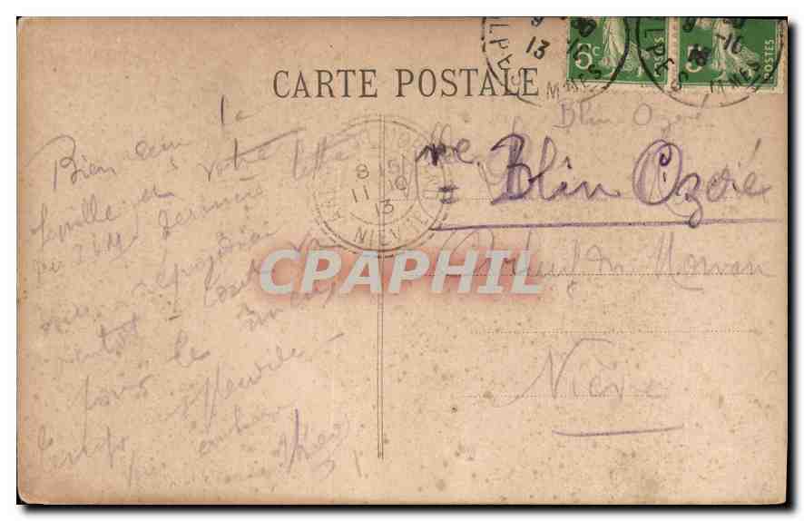CPA Nice La Promenade des Anglais  — Rückseite