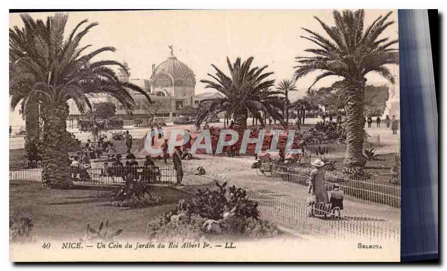 CPA Nice Un coin du Jardin du Roi Albert 1er