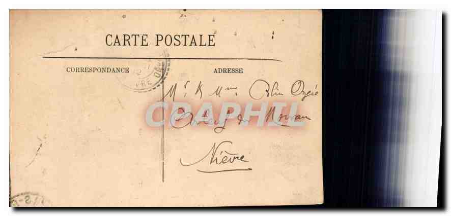 CPA Menton Une Allee de Palmiers  — Rückseite