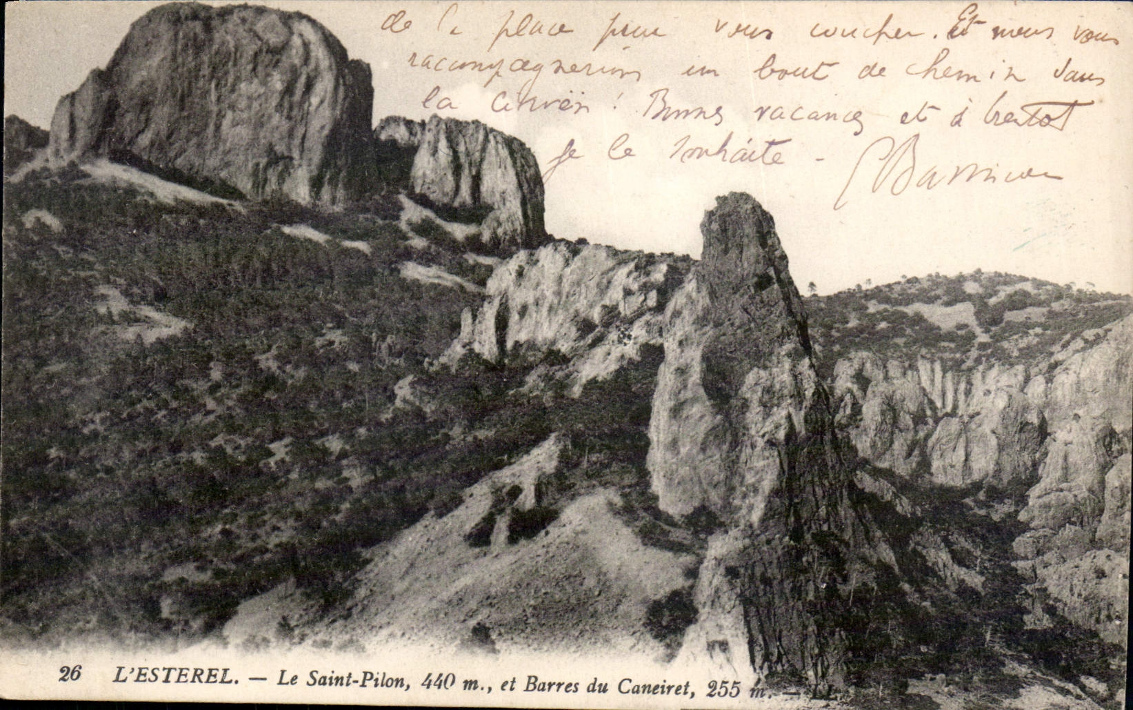 CPA L'Esterel Le Saint Pilon et Barres du Caneiret 
