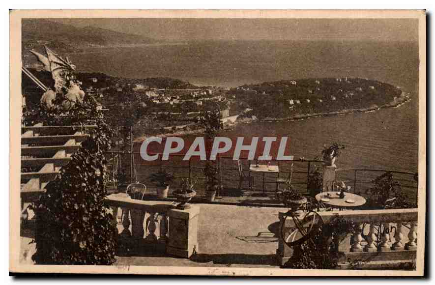 CPA La Douce France Cote d'Azur Le Cap Martin Menton Vue des Terrasses 