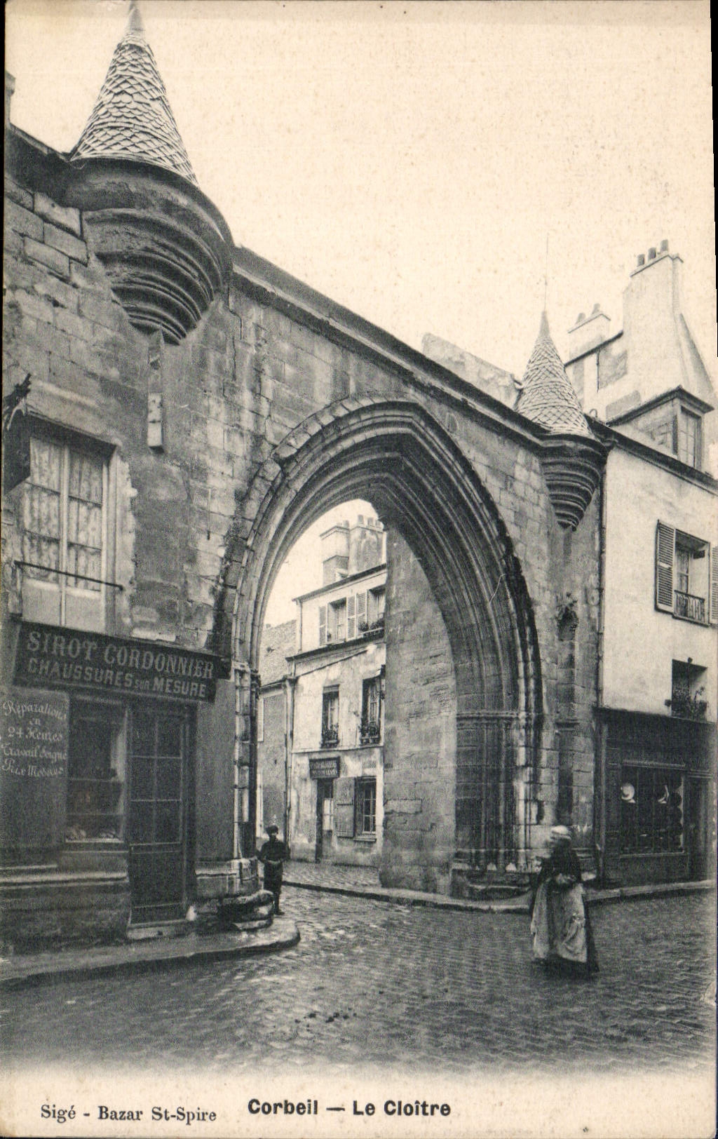 CPA Corbeil Le Cloitre 