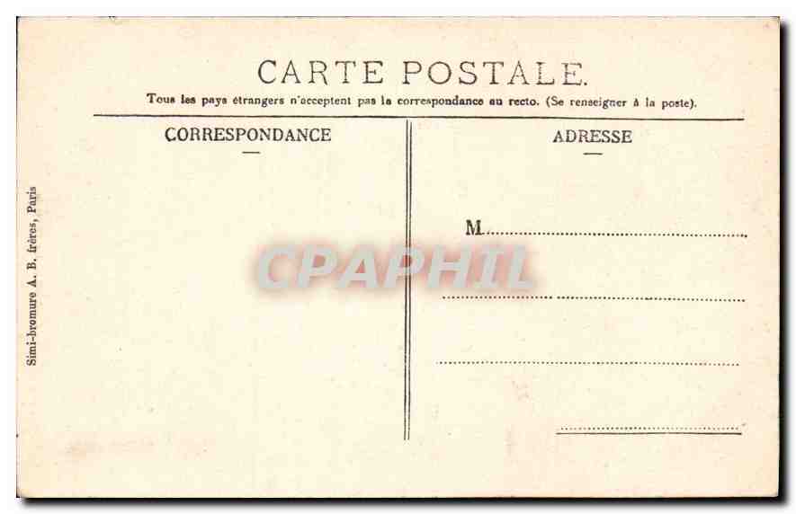 CPA Corbeil Le Cloitre  — Back