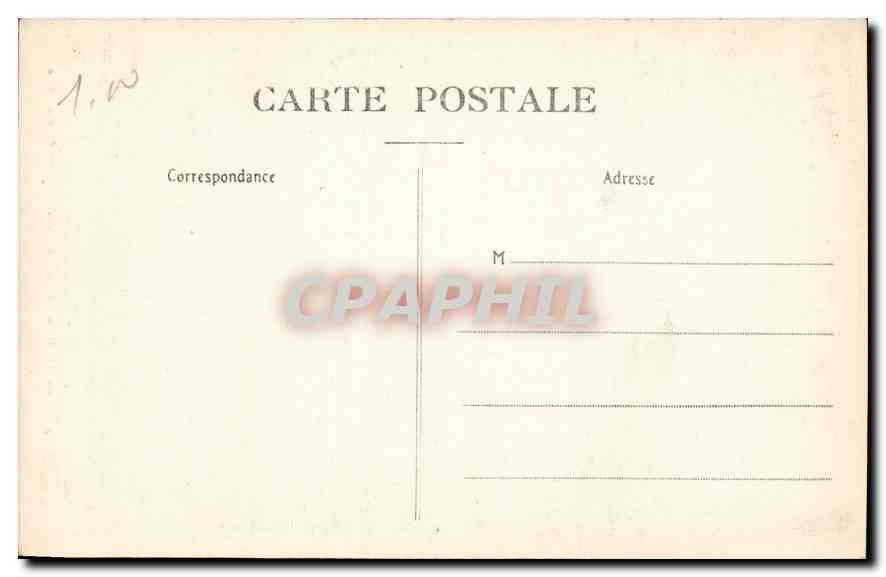 CPA Corbeil Porte de l'ancien Cloitre Saint Spire Blanchissserie — Back