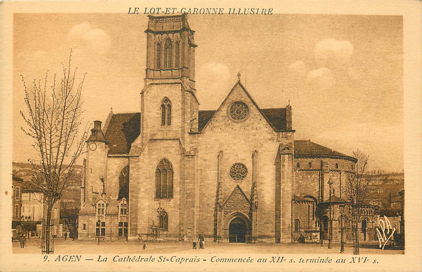 CPA Le Lot et Garonne Illustre Agen La Cathedrale St Caprais 