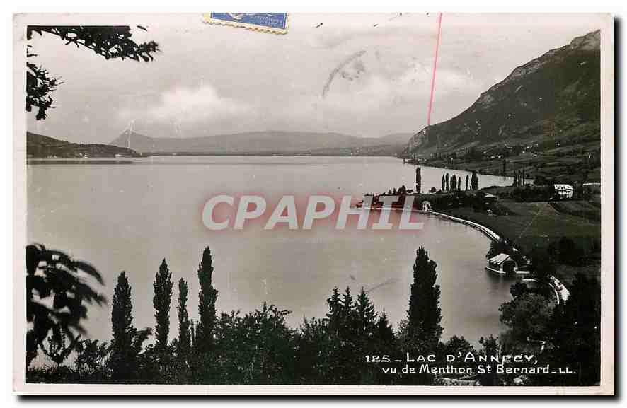 CPA Lac d'Annecy vu de Menton St Bernard 