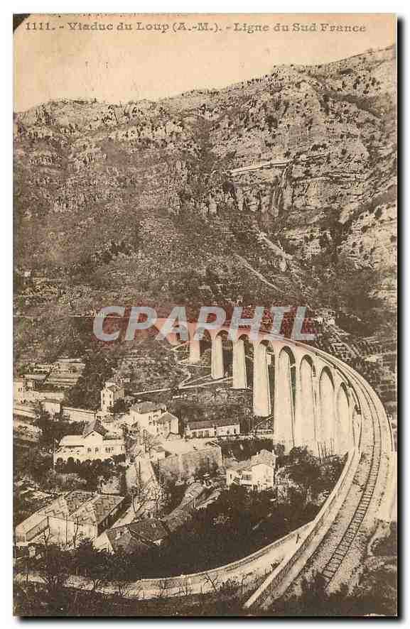 CPA Viaduc du Loup A M Ligne du Sud France 