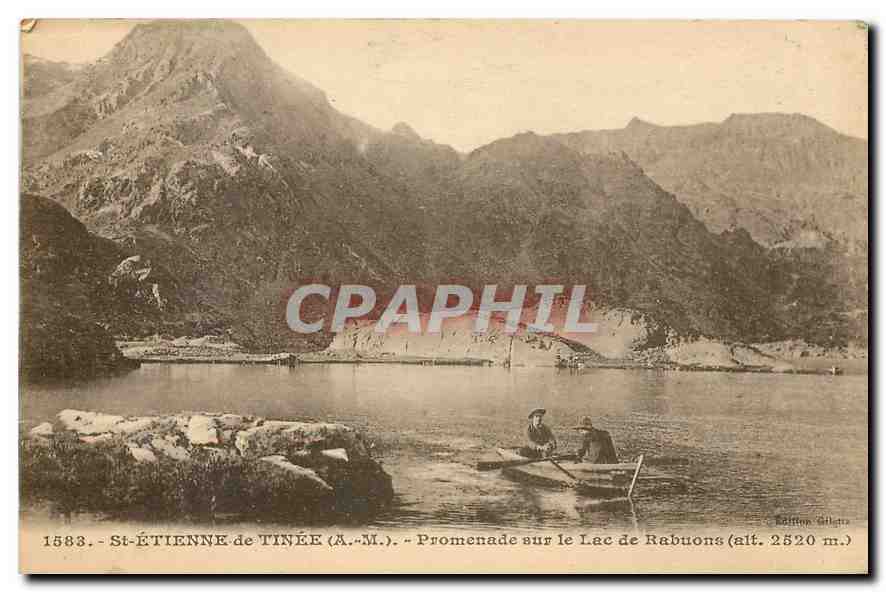 CPA St Etienne de Tinee A M Promenade sur le Lac de Rabuons 