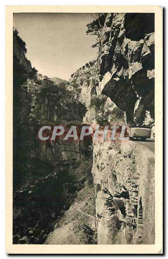 CPA Les Gorges du Loup La route en corniche 