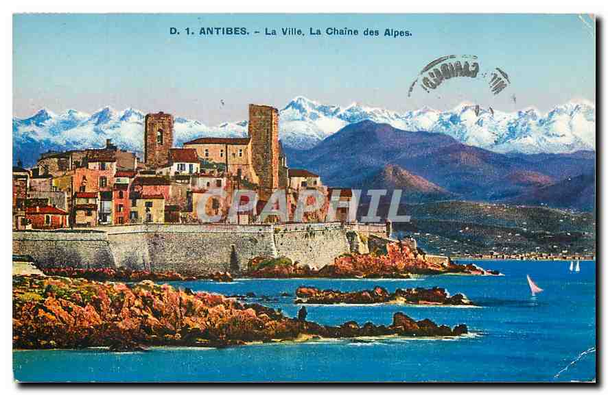 CPA Antibes La Ville La Chaine des Alpes 