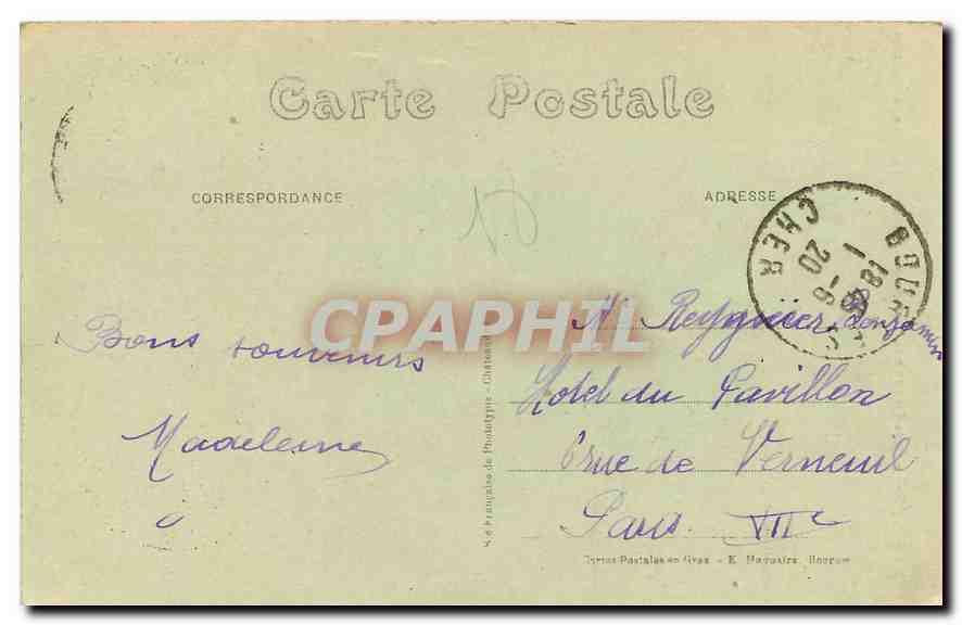 Bourges - Plate-forme de la Tour de la Cathédrale - Le dôme de l'escallier — Reverso