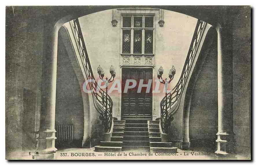 CPA Bourges Hotel de la Chambre de Commerce Le Vestibule 