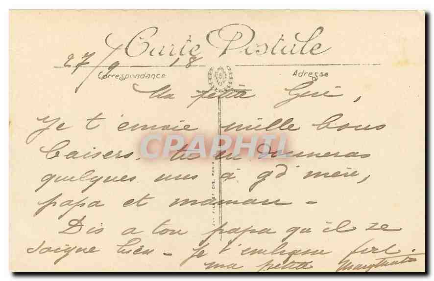 CPA Bourges Le Chateau d'Eau  — Rückseite