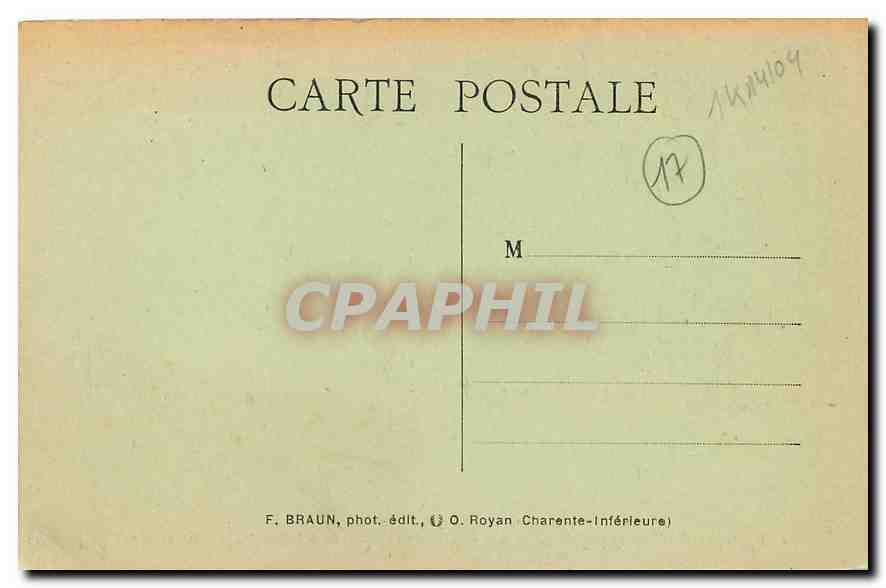 CPA Charente Inf Saintes Portique de l'Eglise de l'Abbaye des Dames Style roman  — Back