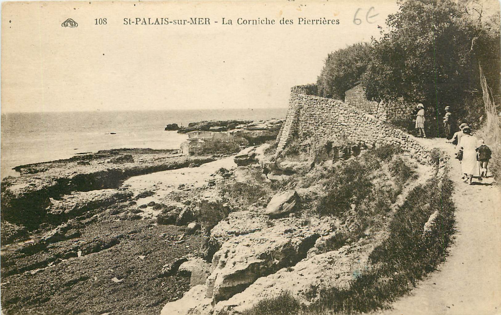 CPA St Palais sur Mer La Corniche des Pierrieres 