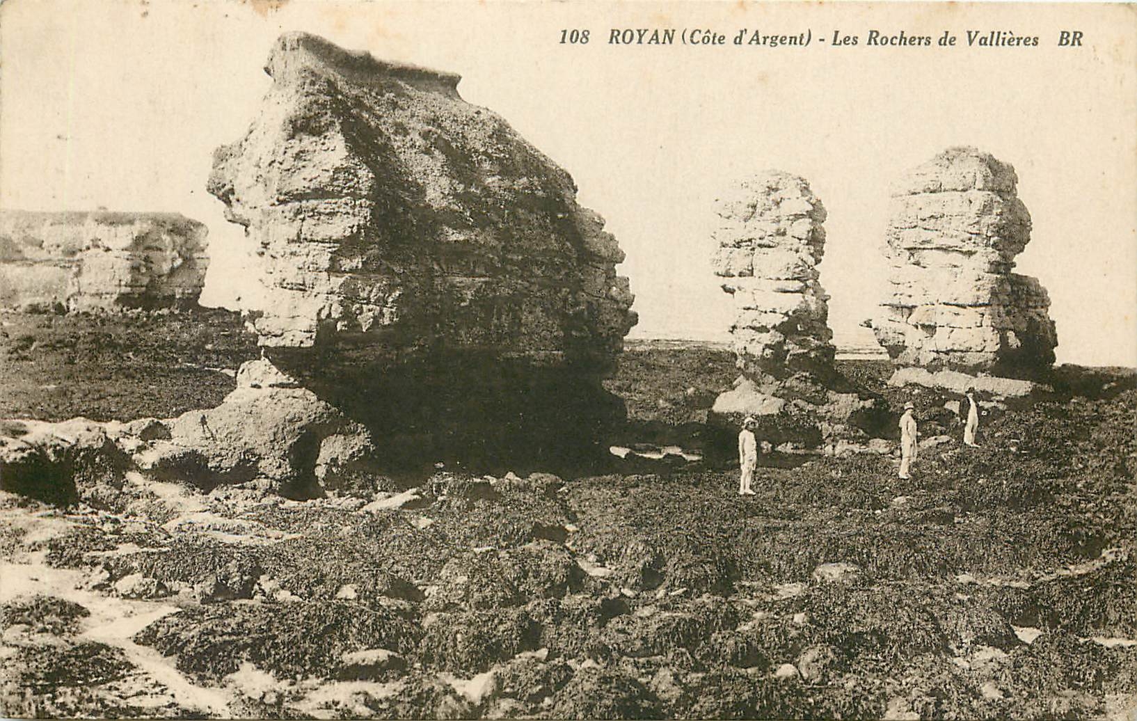 CPA Royan Cote d'Argent Les Rochers de Vallieres 