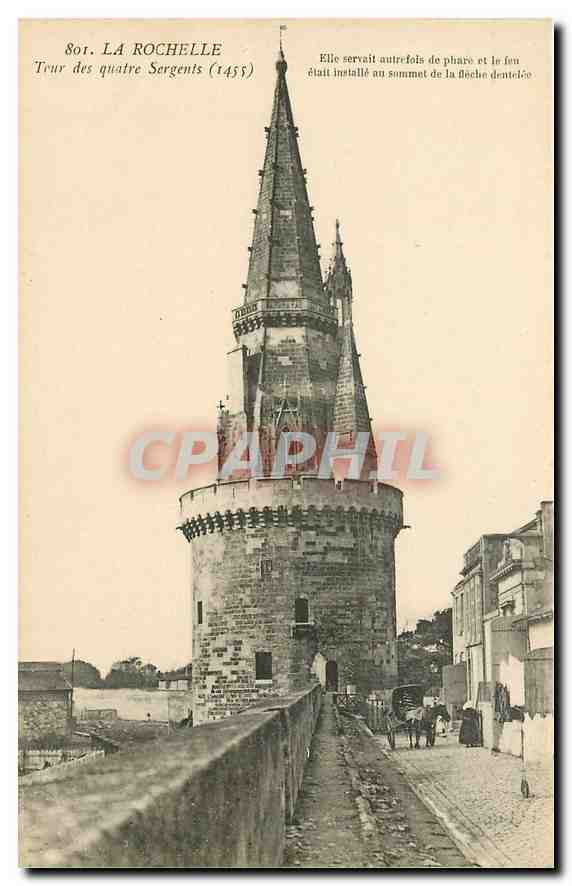 CPA La Rochelle Tour des quatre Sergents 