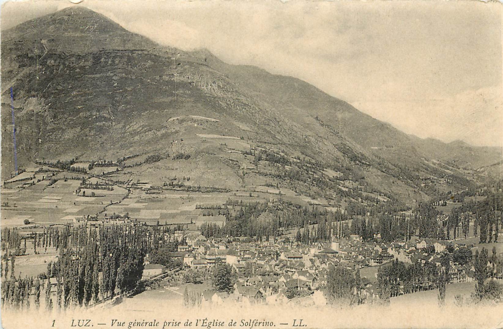 Luz — Vue générale prise de l'Église de Solferino — LL.