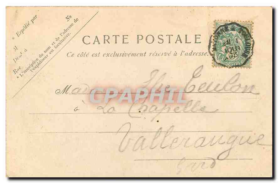 CPA Lourdes Gare du funiculaire du grand Jer — Verso