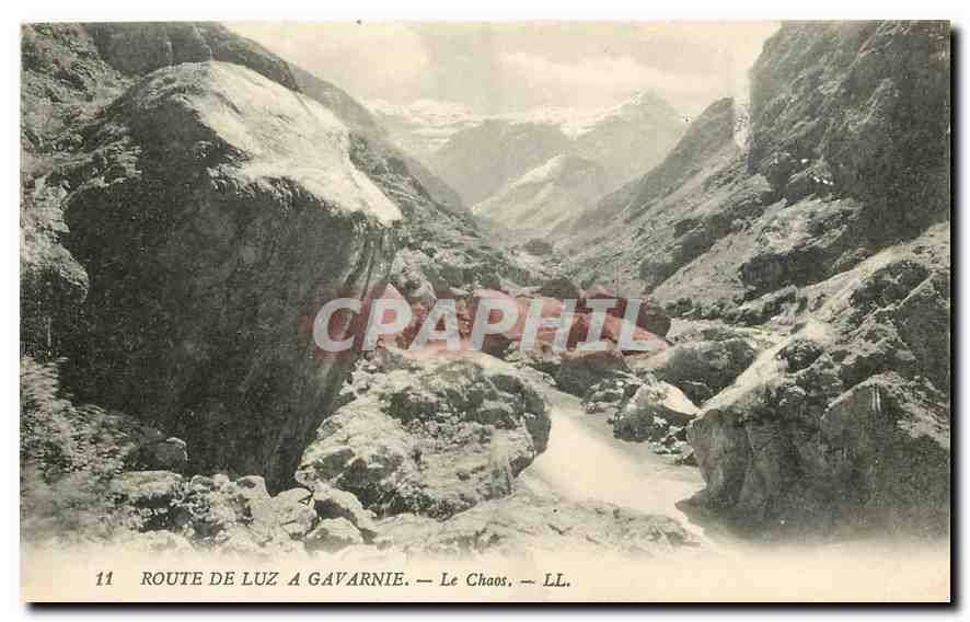 Route de Luz à Gavarnie — Le Chaos — LL.